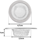 Ralinho Japonês Para Pia Lavatório Tanque Em Inox 47mm | Kazt